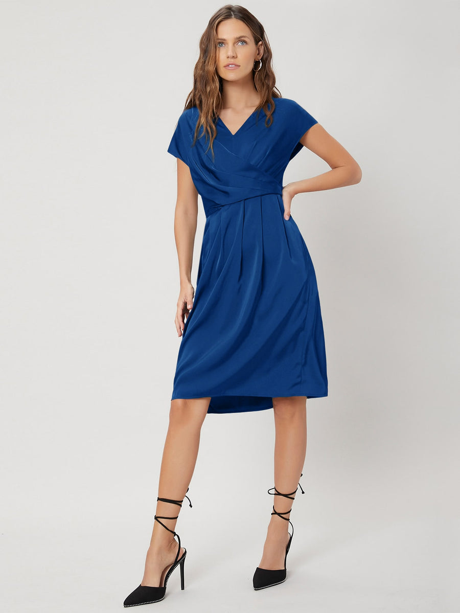 MOTF PREMIUM GATHERED BATWING SLEEVE DRESS